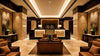 Luxurious hotel lobby showcasing gleaming marble floors and stylish furnishings.