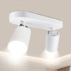 GY 2-Way Modern LED Ceiling Spotlight – 360° Adjustable GU10 Spot Light for Kitchen, Hallway & Living Room (Black/White, Bulbs Not Included) - GY STORE