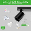 GY 2-Way Modern LED Ceiling Spotlight – 360° Adjustable GU10 Spot Light for Kitchen, Hallway & Living Room (Black/White, Bulbs Not Included) - GY STORE
