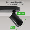 GY 2-Way Modern LED Ceiling Spotlight – 360° Adjustable GU10 Spot Light for Kitchen, Hallway & Living Room (Black/White, Bulbs Not Included) - GY STORE