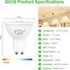 GY_LED_GU10_4.5W_805lm_Product_Specifications
