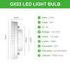 GX53 LED Lampe 4.9W, 668lm, 3000K/4000K
